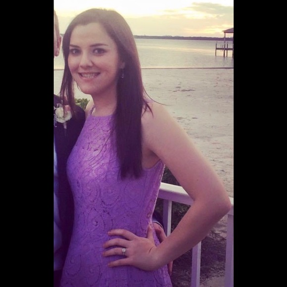 BB Dakota lavender lace skater dress . Worn twice - Picture 5 of 6